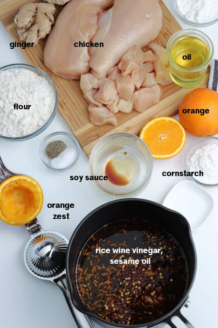 Quick Orange Chicken Ingredients