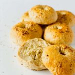 A delicious Everything Bagel recipe that makes a great breakfast bagel. Topped with poppy and sesame seeds and perfect with cream cheese!