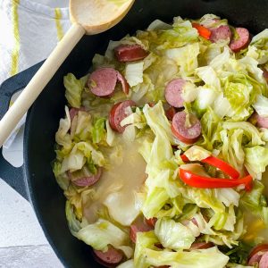 Cabbage and Sausage Recipe card photo