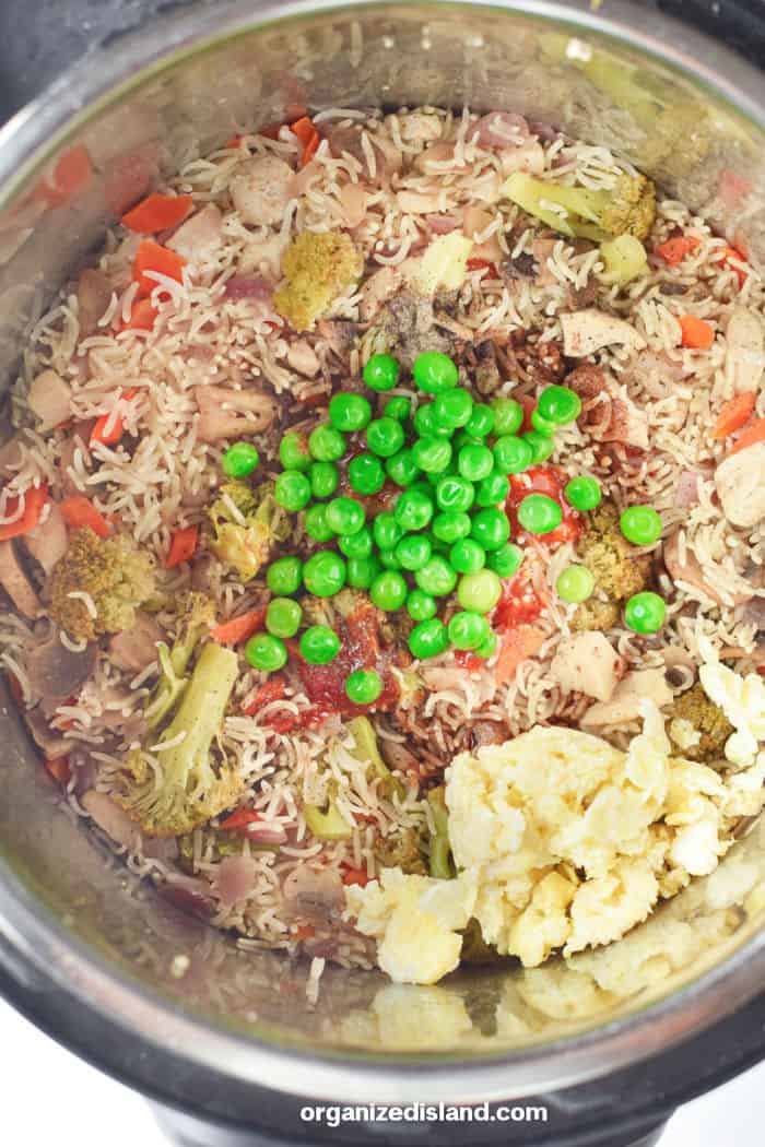 Chicken casserole with vegetables instant pot