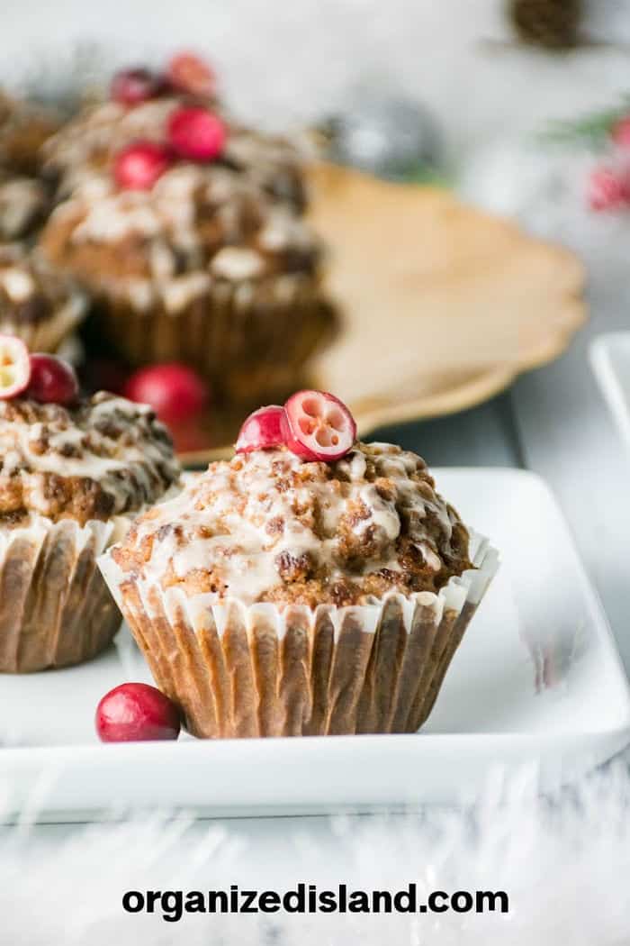 Cranberry and Pear Muffins