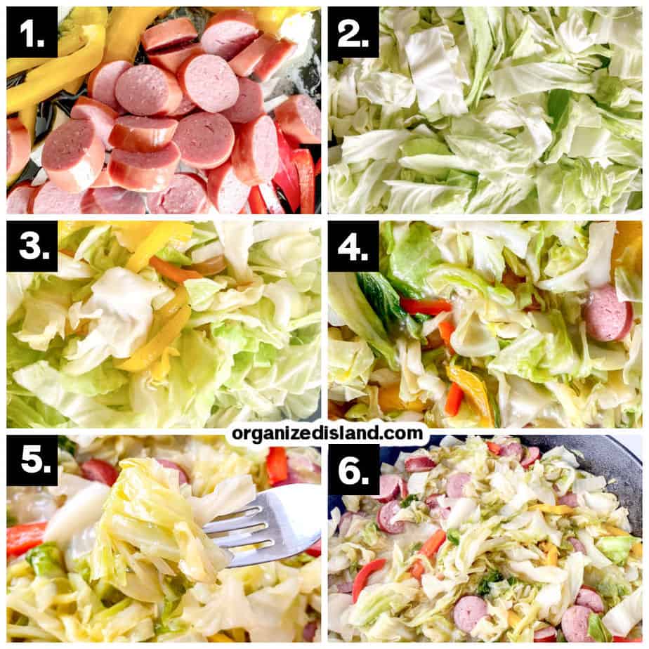 How to Make Cabbage and Sausage step by step