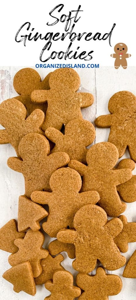 Soft Gingerbread Cookies on tray