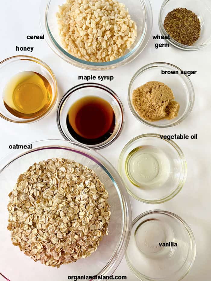 Homemade Granola Ingredients
