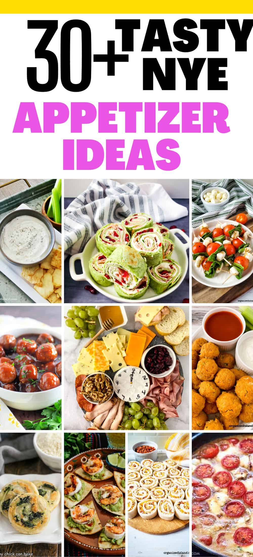 Best New Years Eve Appetizers for your NYE Party - Organized Island