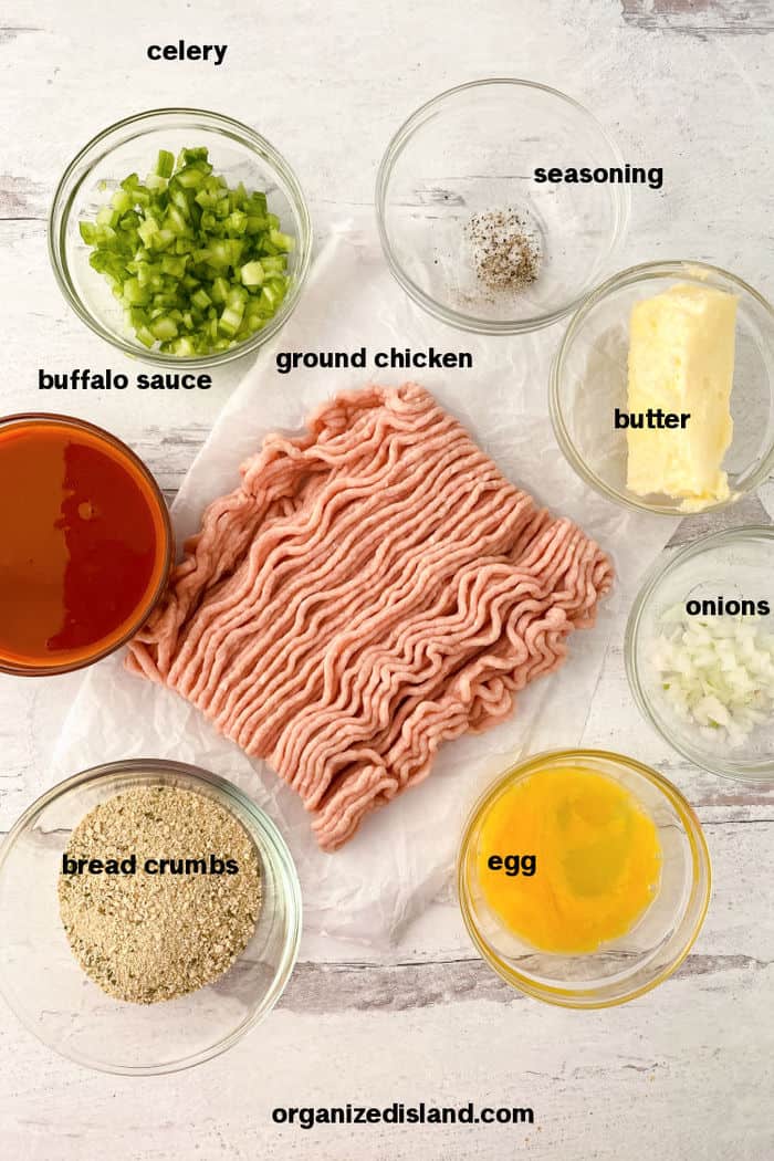 Buffalo Chicken Meatballs Ingredients