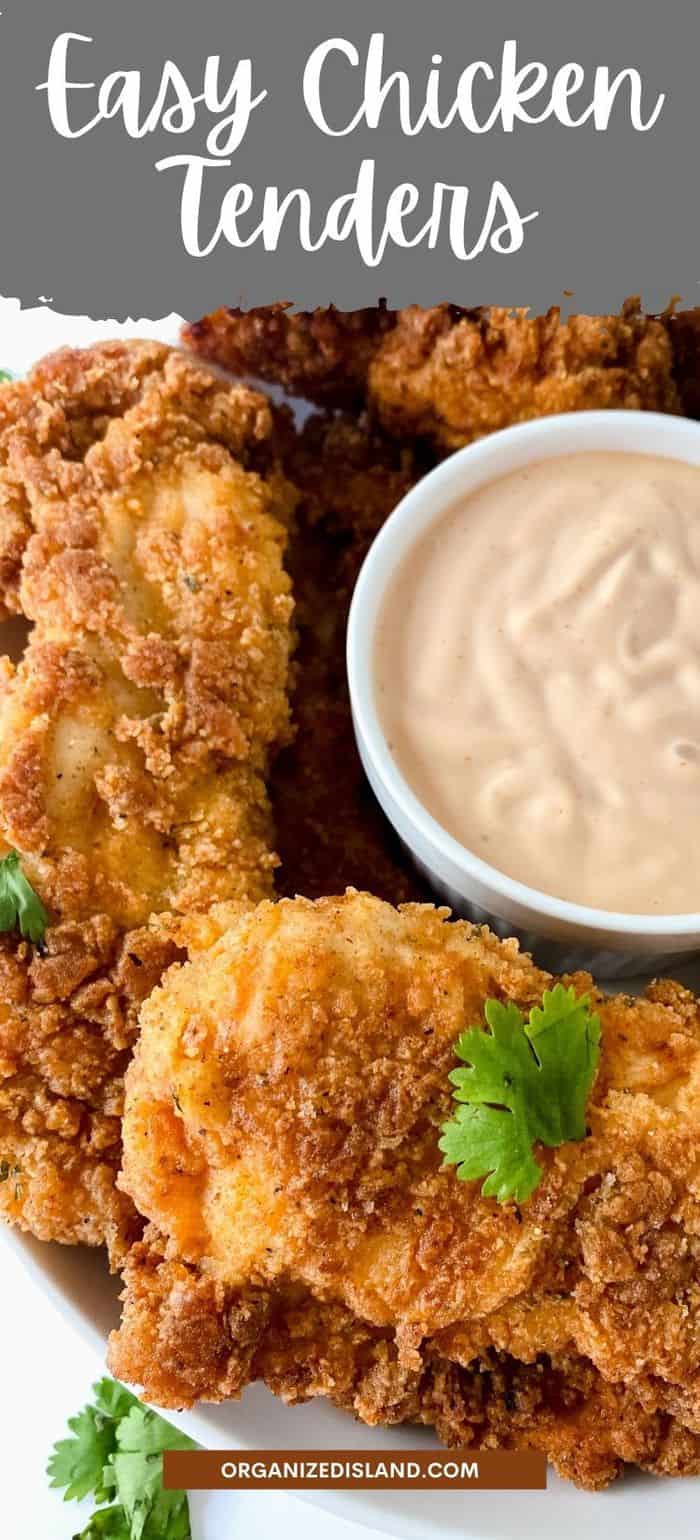 Fried Chicken Fingers with dip