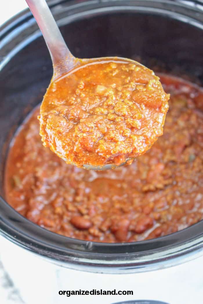 Crock Pot Beef Chili with Canned Beans