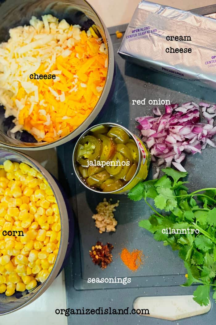 Easy Hot Corn Dip With Jalapeños Recipe Ingredients