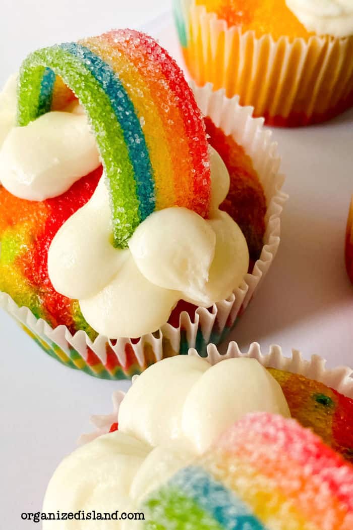 Rainbow Cupcake Toppers.