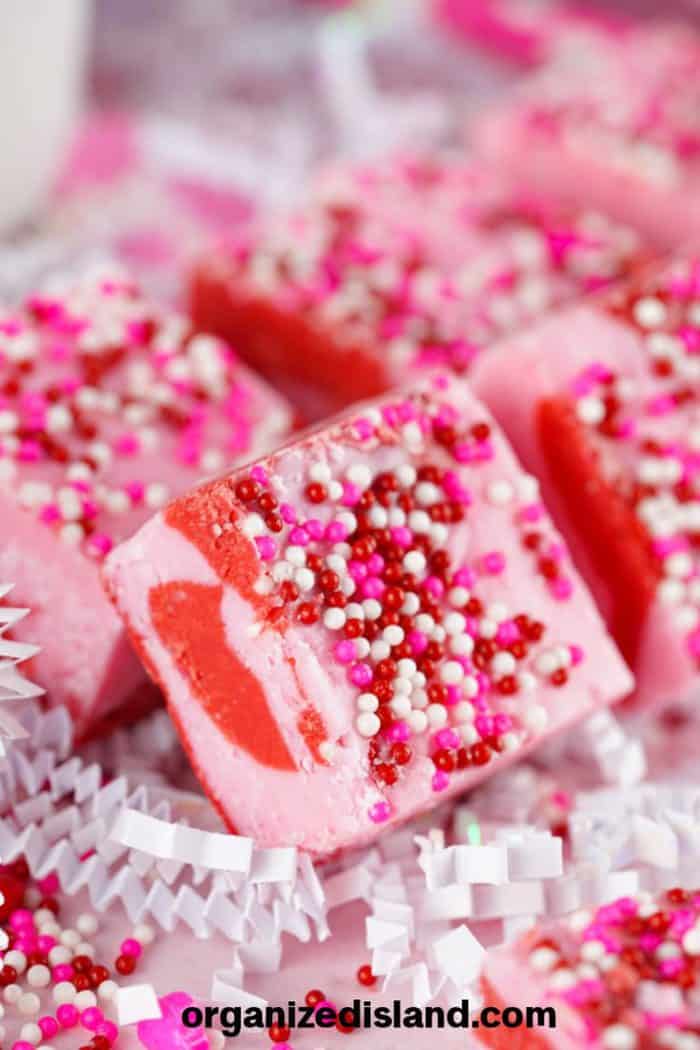 Valentines Fudge Pink Fudge Recipe Organized Island