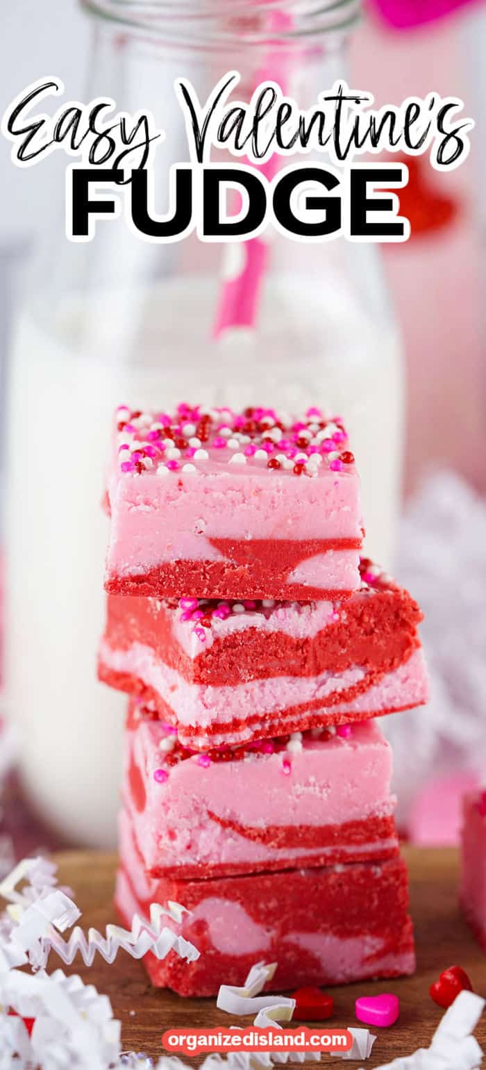 Pink Valentines Fudge