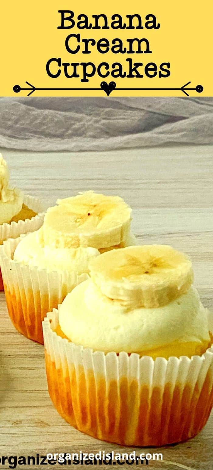 Banana Cream Cupcakes .