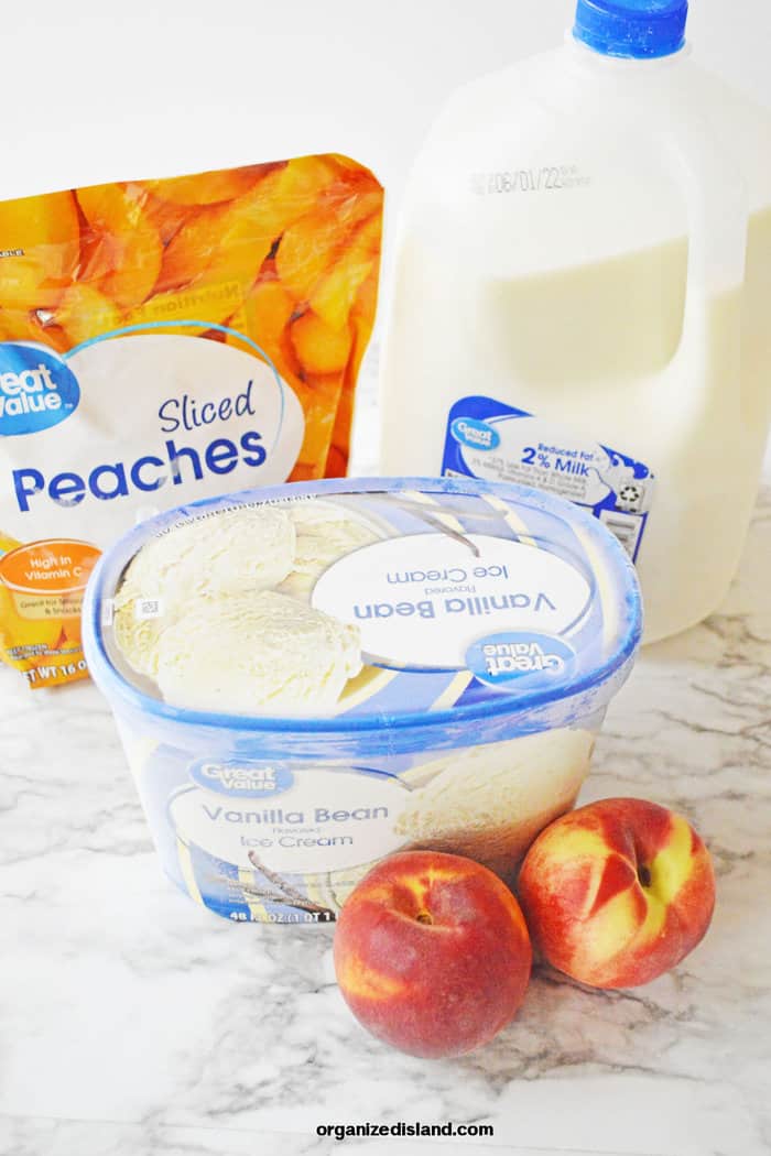 Peach-Milkshake-Ingredients