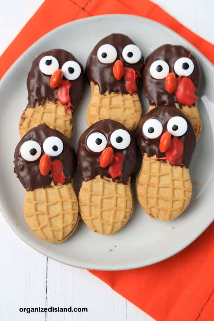 How to make Nutter Butter Turkey Cookies