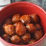 Slow cooker CCrockpot cranberry Sauce Meatballs