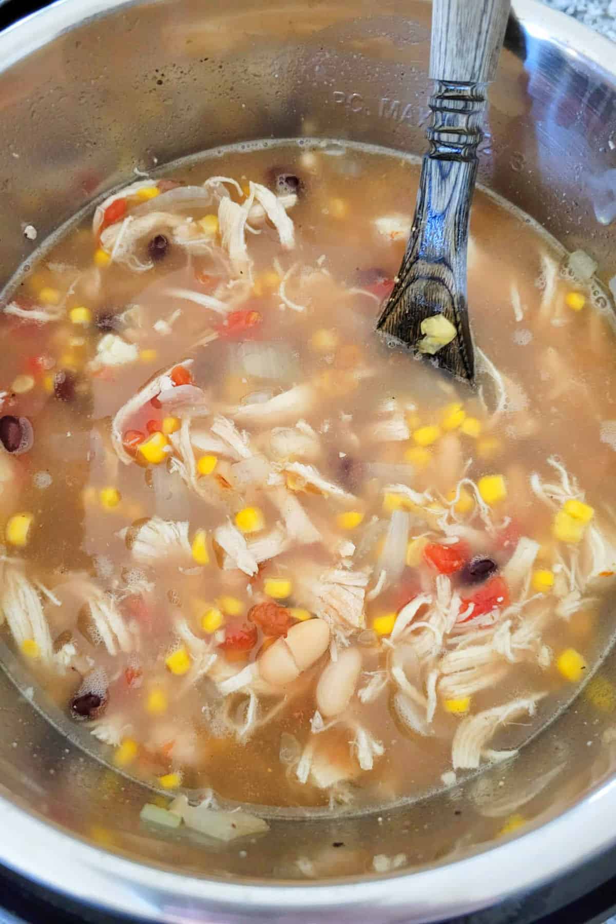 Making ChickFilA Chicken Tortilla Soup.