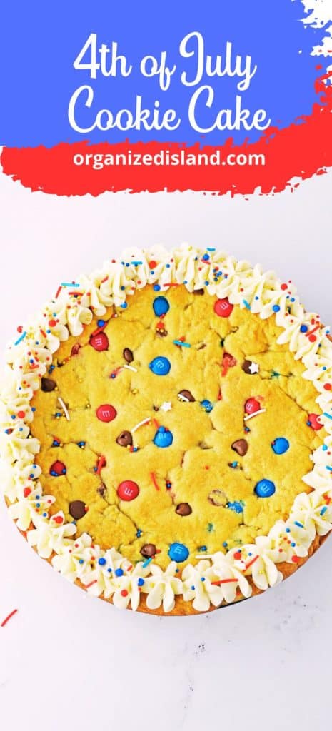 4th of July Cookie Cake.