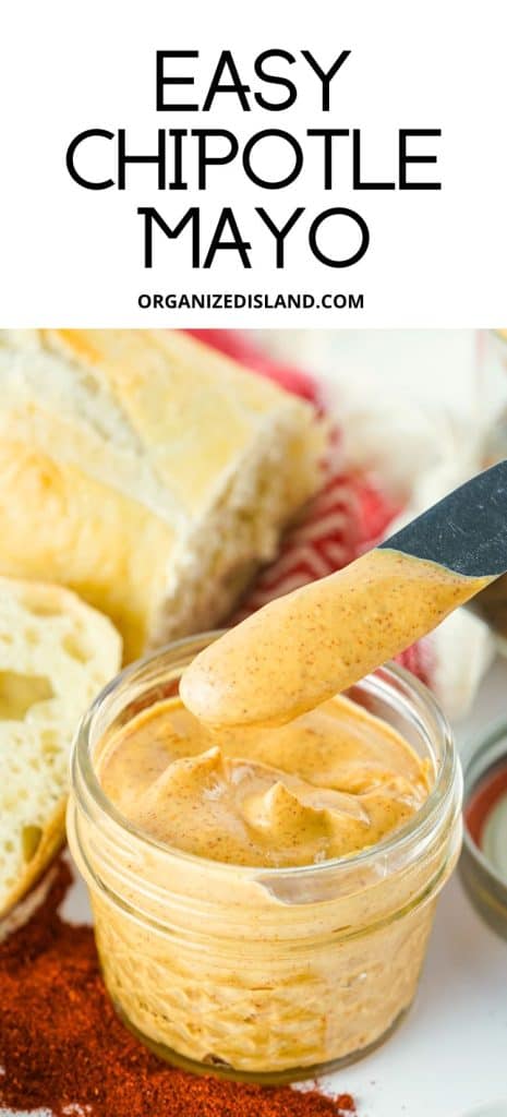 Chipotle Mayo in jar.