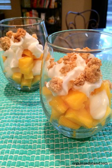 Mango Yogurt Parfaits - Organized Island