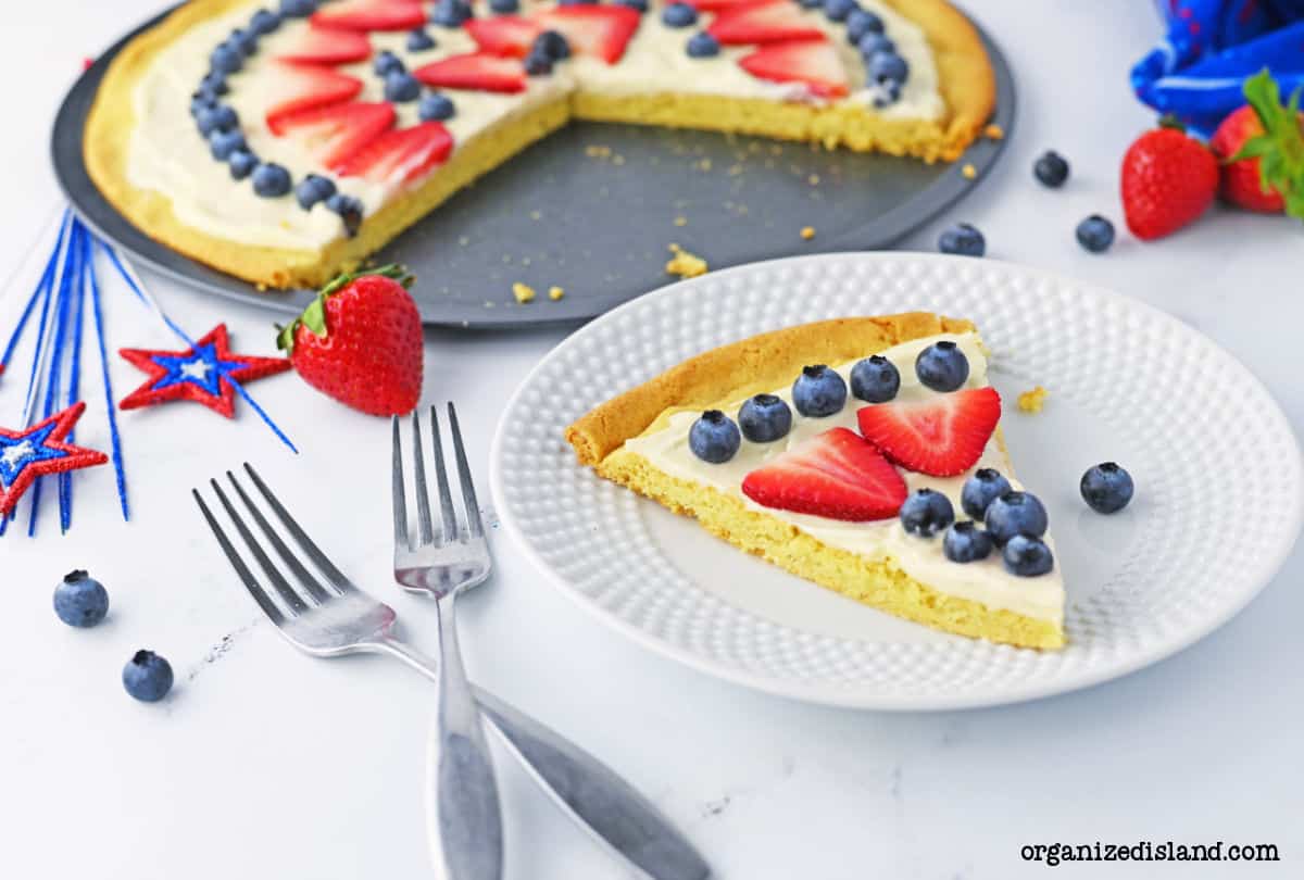 4th of July Fruit Pizza Landscape phto.