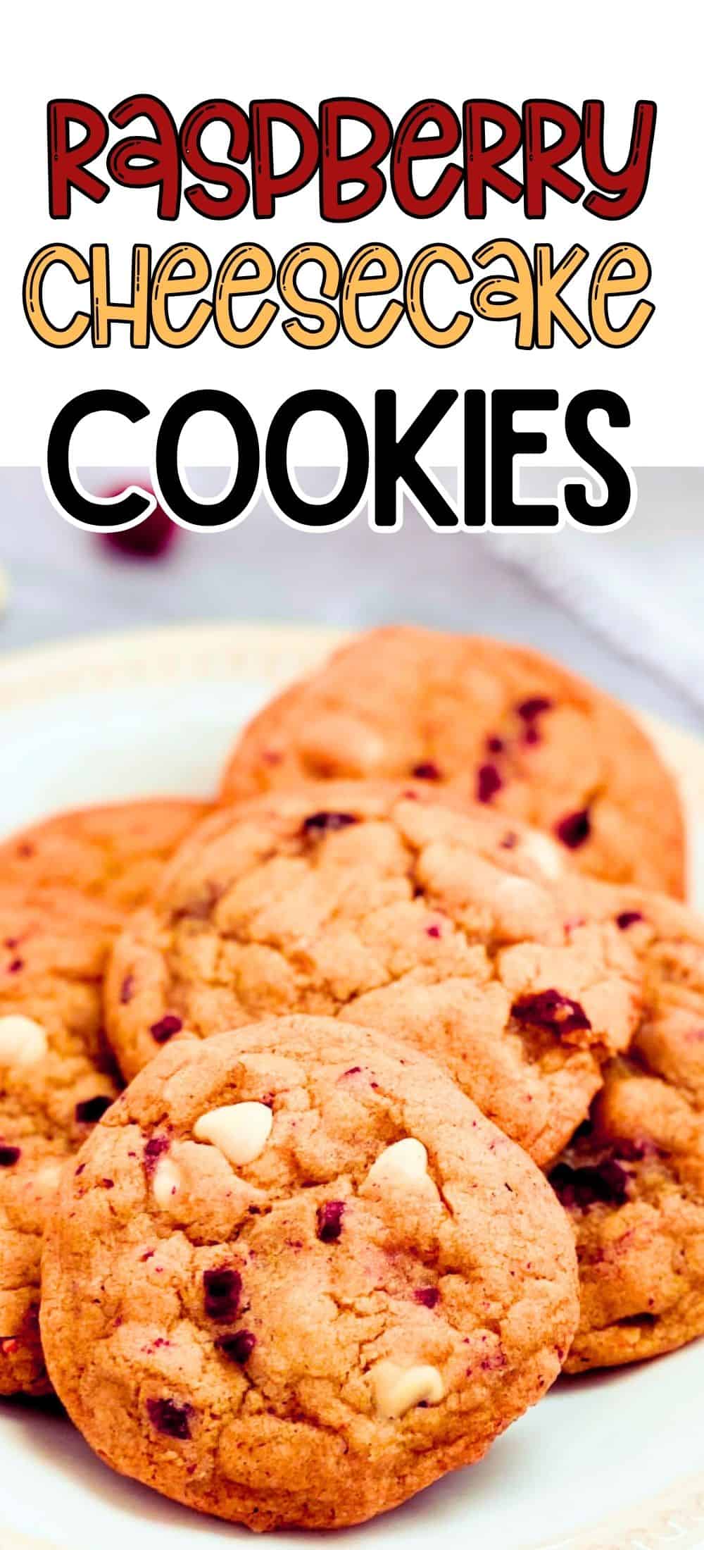 Best Ever Raspberry Cheesecake Cookies (Soft & Chewy!) - Organized Island
