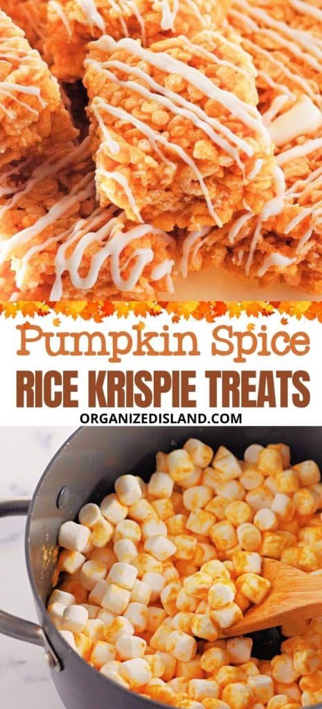 Easy Pumpkin Spice Rice Krispie Treats Recipe