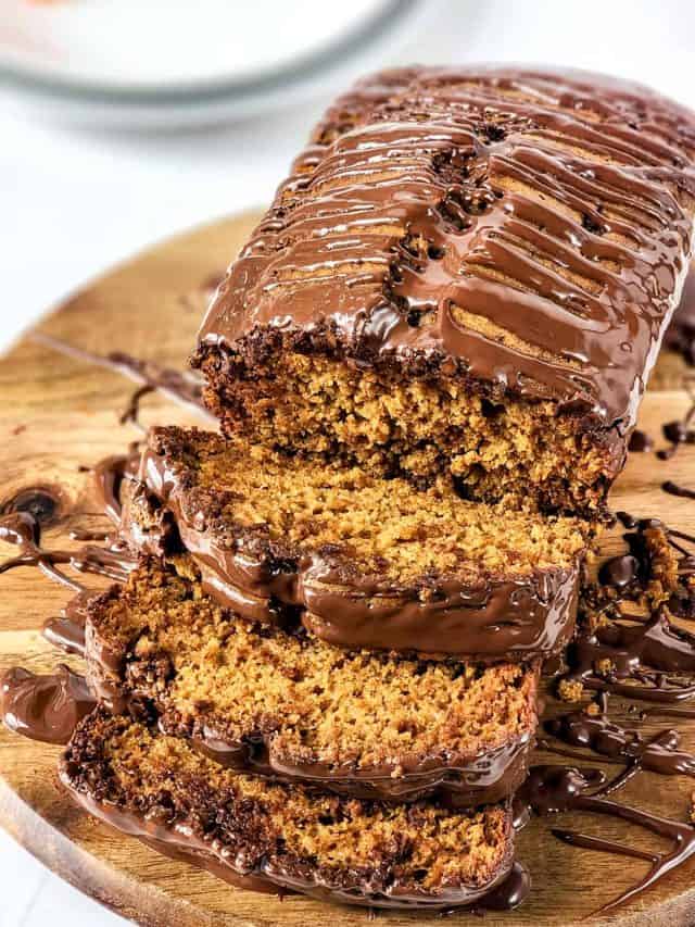 EASY PUMPKIN BREAD WITH CHOCOLATE FROSTING STORY
