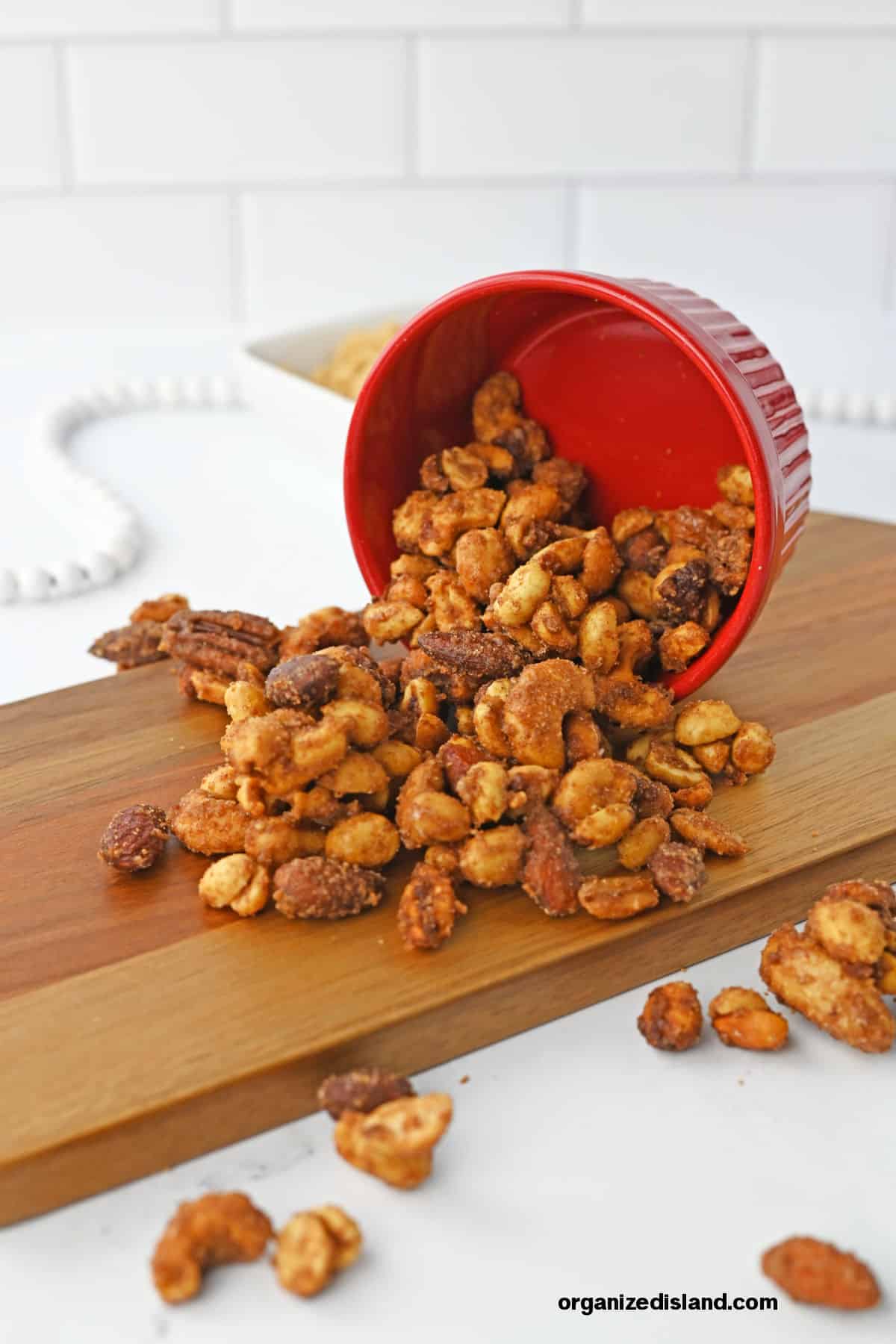 Candied Nuts in bowl.