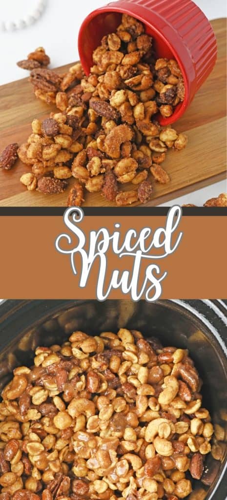 Spiced Mixed Nuts in bowl.