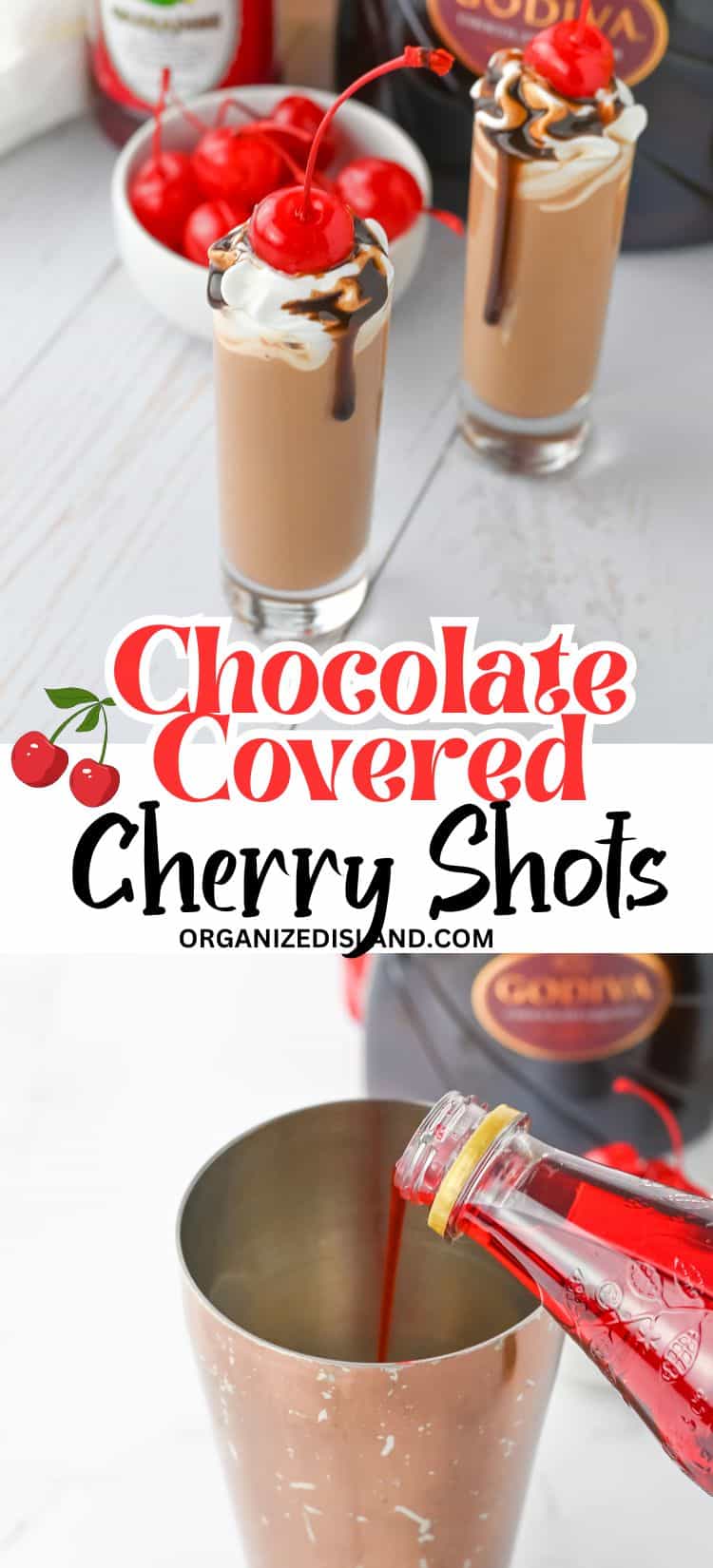 Chocolate Covered Cherry Shots - Organized Island