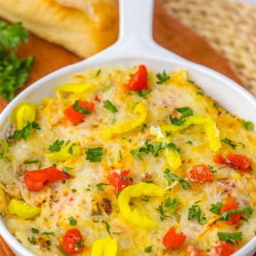 Dip with Sausage and Cream Cheese Dip