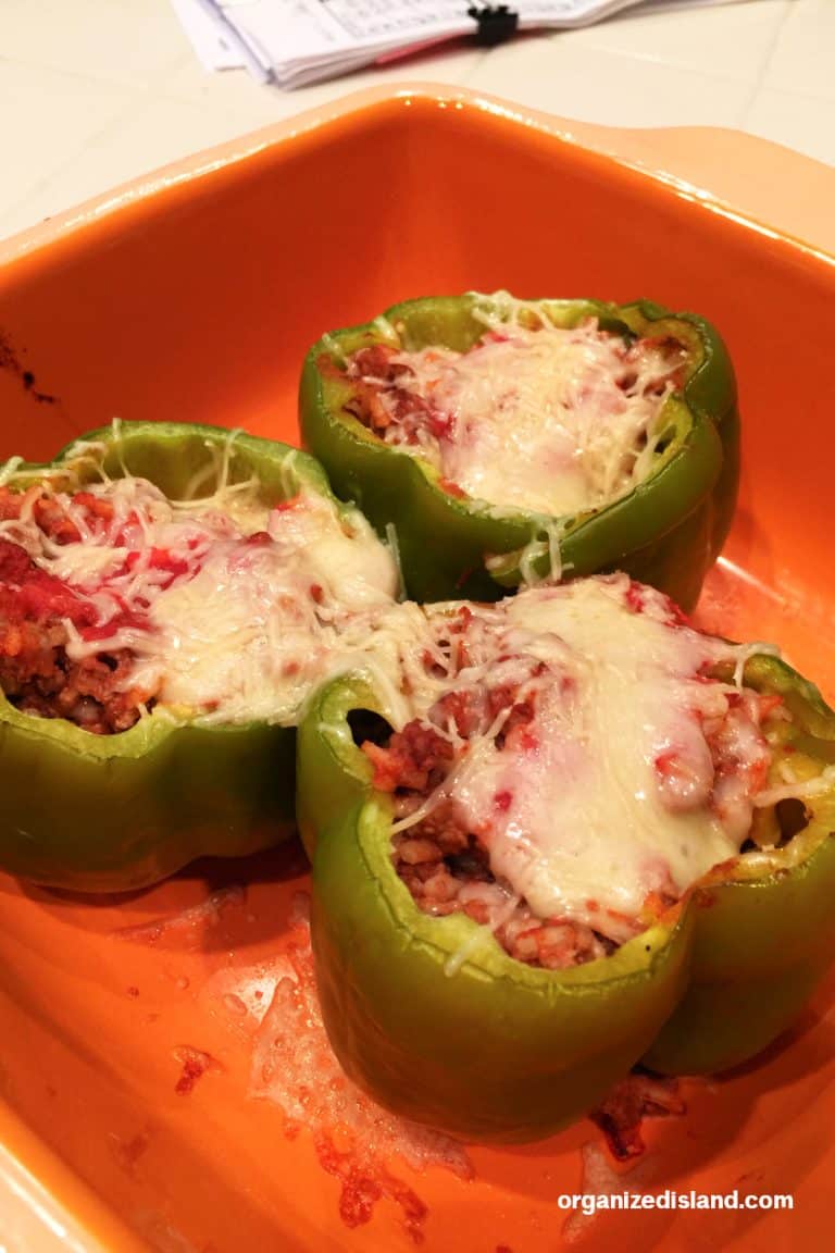 Old Fashioned Stuffed Bell Peppers Recipe - Organized Island