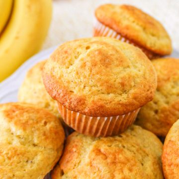 Banana Muffins from Cake Mix