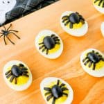 Spider Deviled Eggs