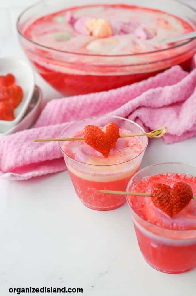 Pink Raspberry Punch Sign Happy Valentines Day Puns Sparkling Pink Raspberry Punch - With Frozen ...