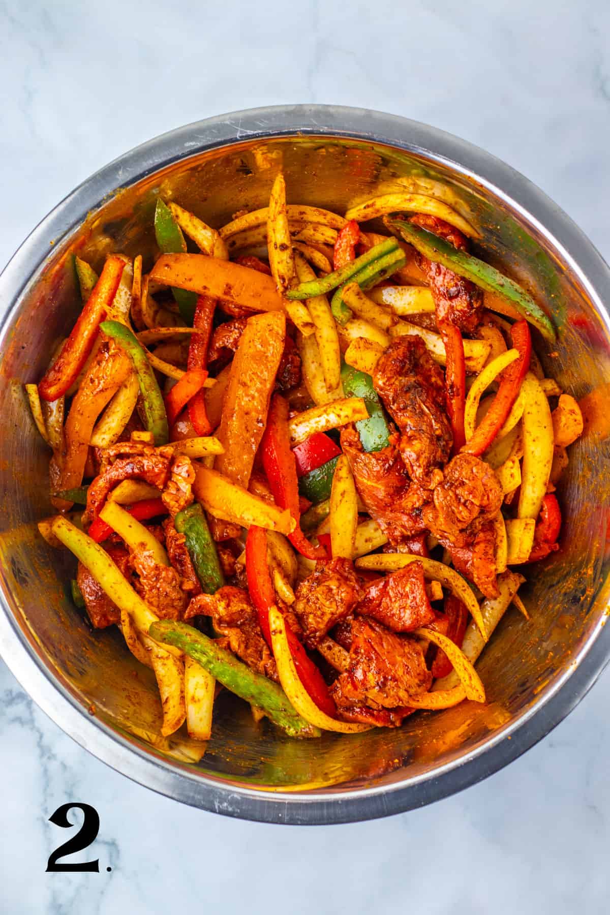 How to Make Oven Steak Fajitas Step 2