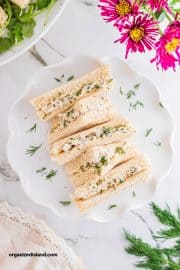 Chicken Salad Tea Sandwiches - Organized Island