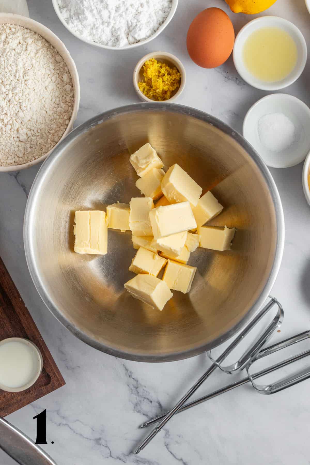How to Make Lemon Shortbread Cookies Step 1
