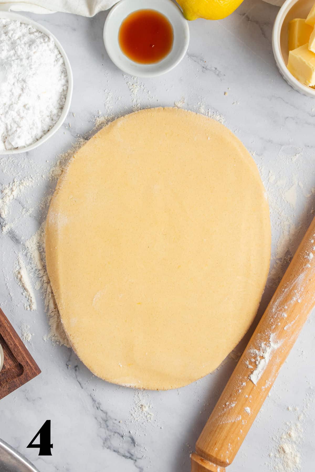 How to Make Lemon Shortbread Cookies Step 4