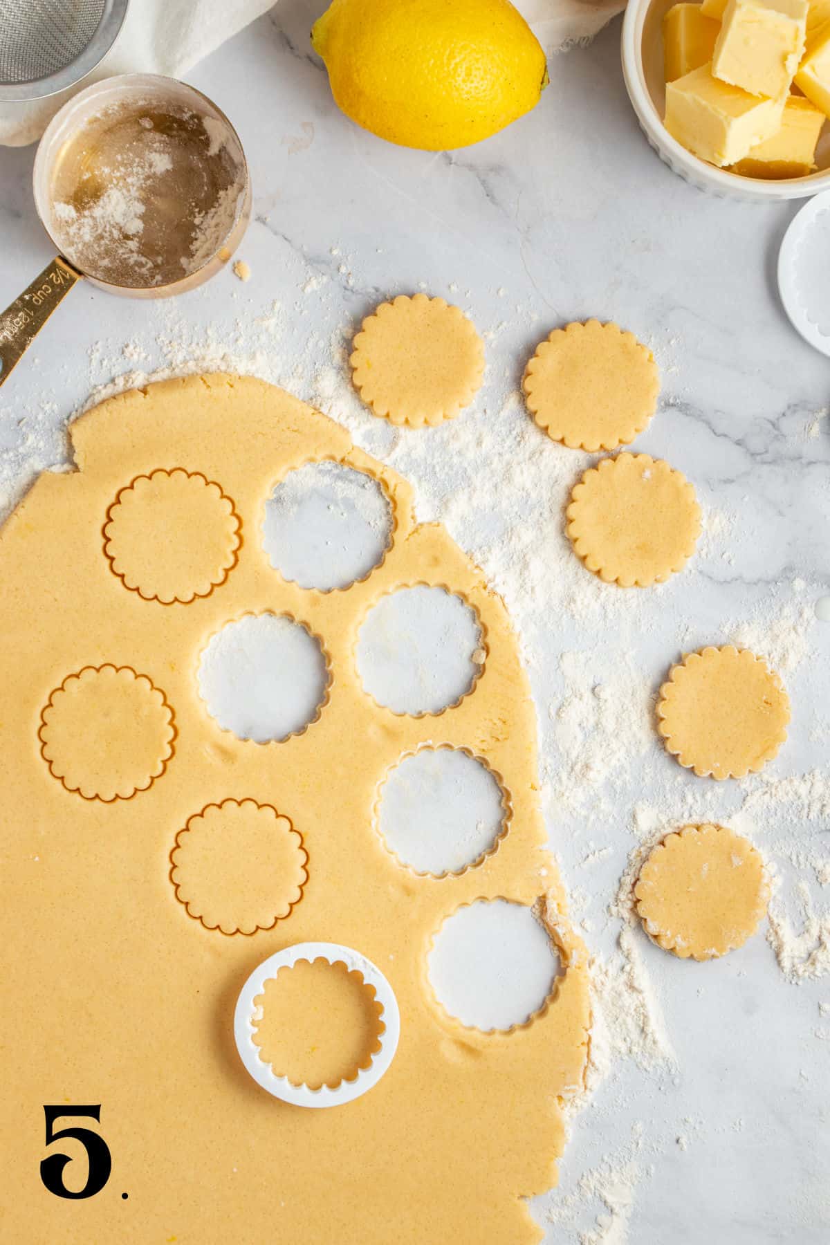 How to Make Lemon Shortbread Cookies Step 5