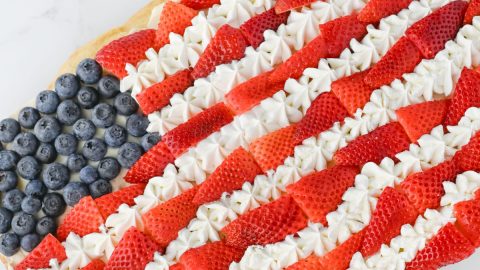 Flag Cookie Pizza Recipe - Organized Island