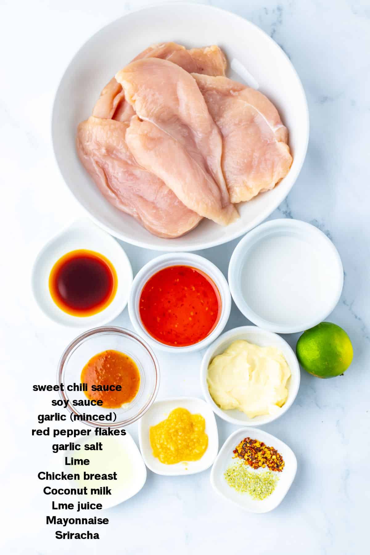 Chili Lime Chicken Recipe Ingredients