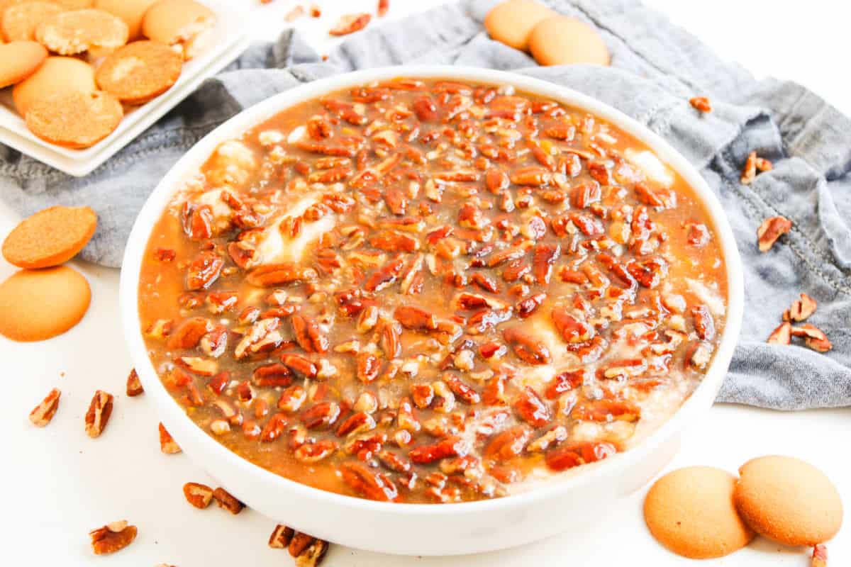No Bake Peacan Pie Dip Landscape
