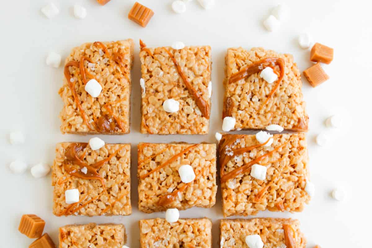 Best Salted Caramel Rice Krispie Treats