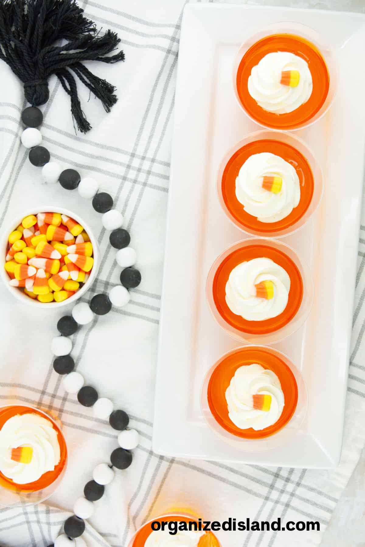 Candy Corn Jello Party Dessert
