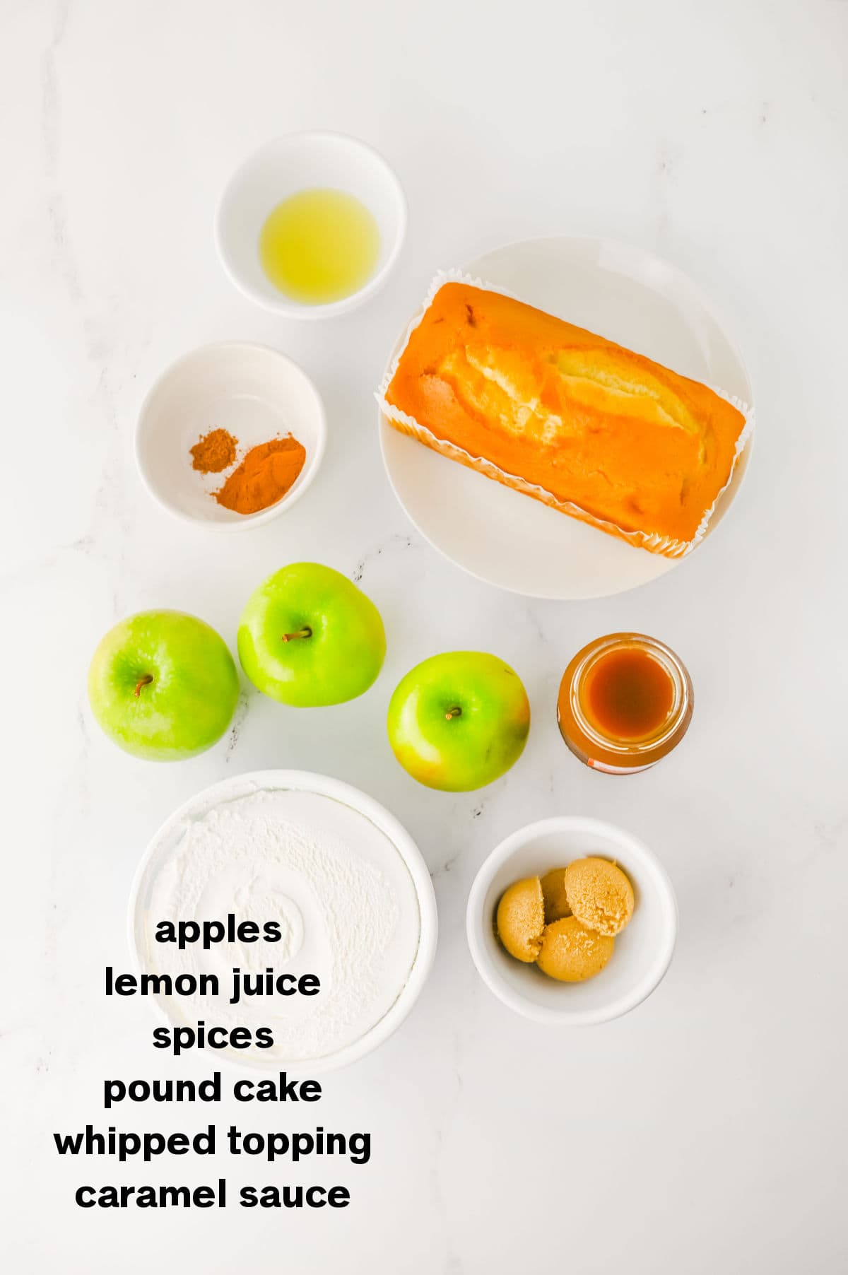 Carmel Apple Trifles Ingredients