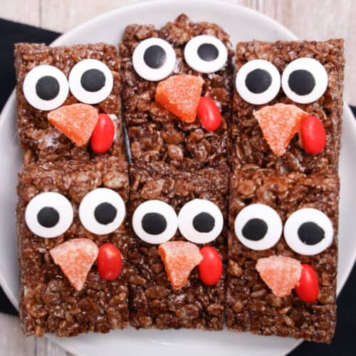 Easy Cute Thanksgiving Turkey Rice Krispie Treats