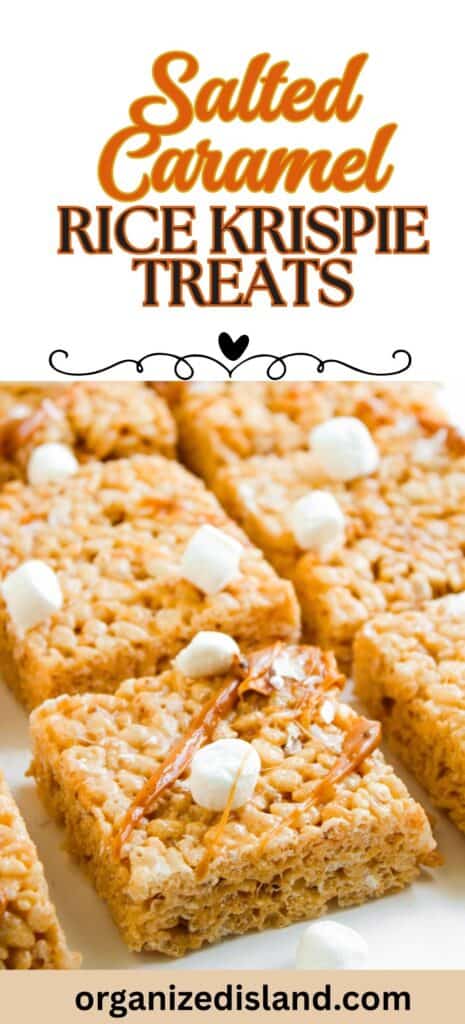 Easy Salted Caramel Rice Krispie Treats (