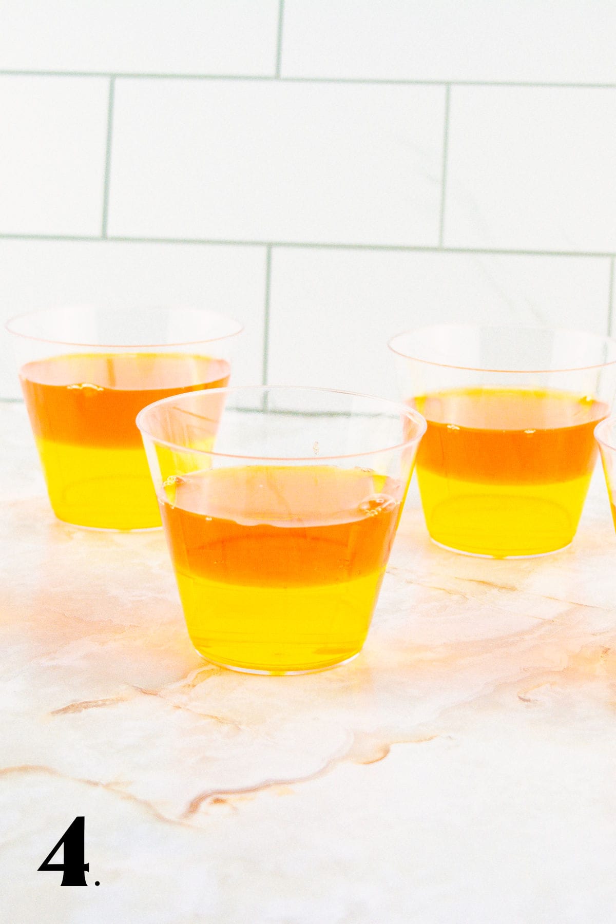 How to MAke Candy Corn Jello Step 4